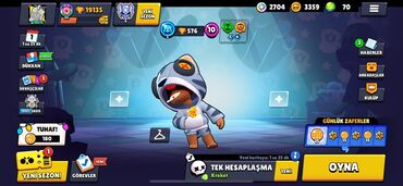 Video oyunlar üçün aksesuarlar: Brawl Stars hesabı – yüksək səviyyəli, oynamağa hazır - Kupa: 19 135 — 2