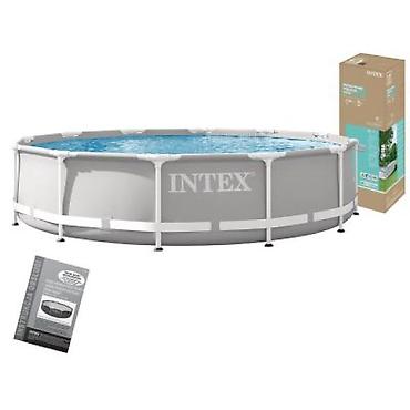 басень: Каркасный круглый бассейн Intex - Тип: сборный каркасный бассейн для — 6