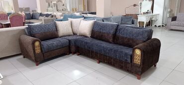 Divan və kreslo dəstləri: Künc divan, Pufik, Bazasız, Açılmayan — 18