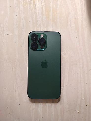 Apple iPhone: IPhone 13 Pro, Б/у, 128 ГБ, Alpine Green, Кабель, Защитное стекло, Чехол, 94 % — 1