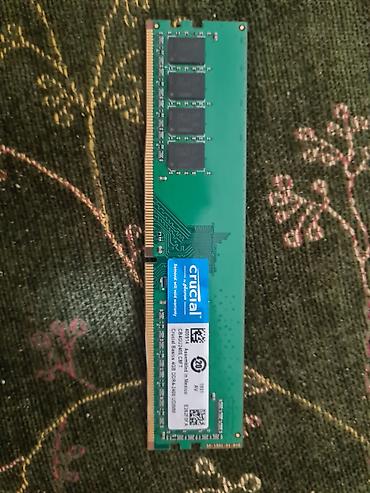 Оперативная память (RAM) для ПК: Оперативная память (RAM) для ПК, Б/у, Crucial, 4 ГБ, DDR4, 2400 МГц — 2