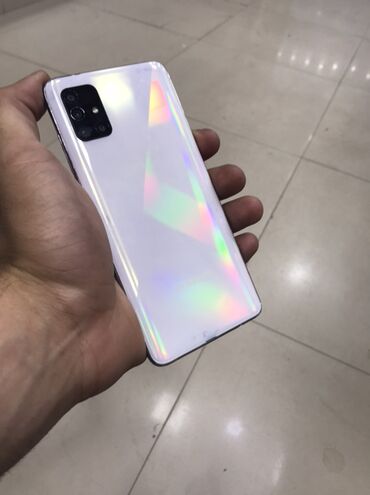 Samsung: Samsung Galaxy A51, 128 GB, rəng - Ağ, İki sim kartlı