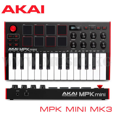 ударные музыкальные инструменты: Компактный контроллер MPK mini mk3 представляет собой третью версию