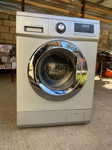 elif toster qiymeti: Paltaryuyan maşın LG, 6 kq, İşlənmiş, Avtomat, Qurutma var, Rayonlara çatdırılma
