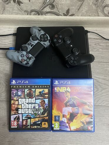 покупка телевизоров: PS 4 Slim 512 гб в хорошем состоянии в комплекте есть все провода и 2 at lalafo.kg покупка телевизоров: PS 4 Slim 512 гб в хорошем состоянии в комплекте есть все провода и 2