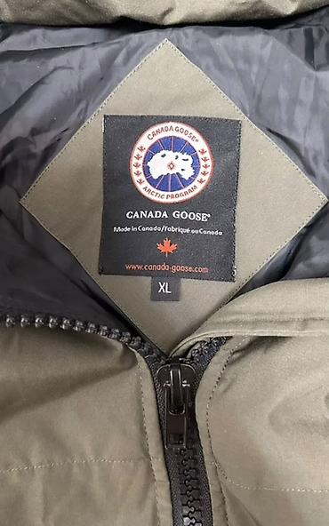 canada: Пуховик, По колено, Канада, С капюшоном, XL — 4