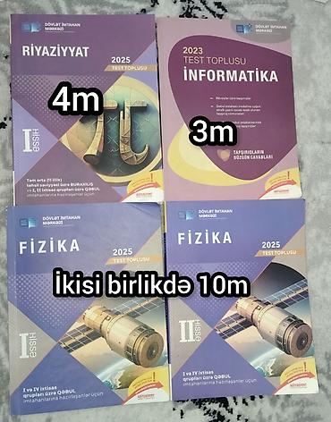 Книги и журналы: DİM test və sınaq topluları paketi Tərkib: - Riyaziyyat 2025 Test — 1
