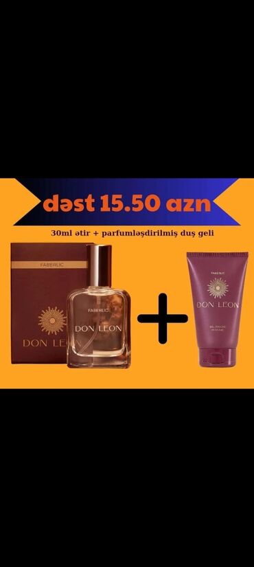 tribute parfüm: Donleon 35 ml Ətir + 150 Həmin Parfümun Duş Geli Dəst Halında Cəmisi