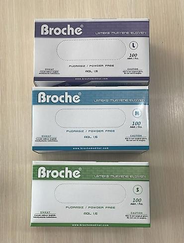 boss az muhafizə: *Broche pudrasız latex əlcək(S,M,L) topdan 6.6-6.9₼ / az say — 1