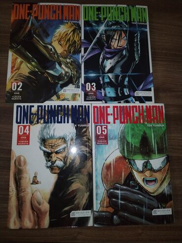 Kitablar, jurnallar, CD, DVD: One punch man seriasına aid Türkcə mangalar satılır. 2,3,4,5 satılır