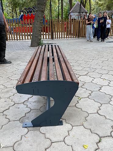 Скамейки: Скамейка Металл, Со спинкой — 15