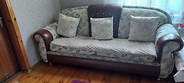 salon divan: Klassik üslubda mebel dəsti - Tərkib: 3 nəfərlik divan + 2 ədəd — 1