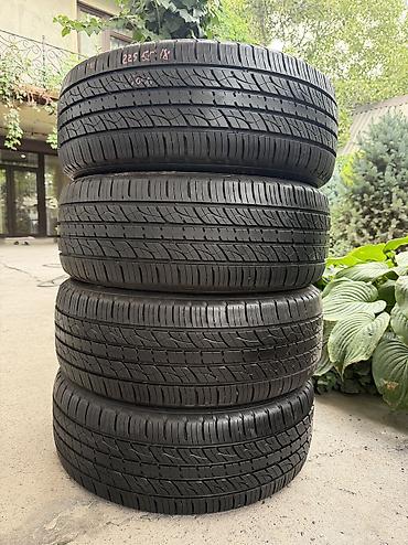 Шины 225 / 55 / R 18, Лето, Б/у, Комплект, Легковые, Корея, Kumho