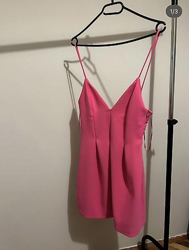 esprit odeca: Roze mini haljina na tanke bretele - Model: mini dužina, A-kroj sa — 1