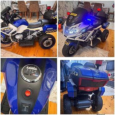 elektrikli chopper: Uşaq üçün elektrikli motosikl (polis stili) - Qiymət: 270 AZN - — 1