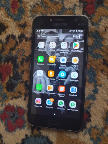 samsung grand 2: Samsung Galaxy J2 Prime, Б/у, цвет - Черный, 2 SIM