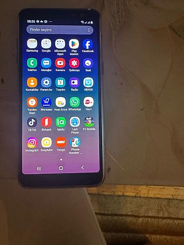samsung 2018: Samsung Galaxy A8 2018, 32 GB, rəng - Qara, Barmaq izi — 1