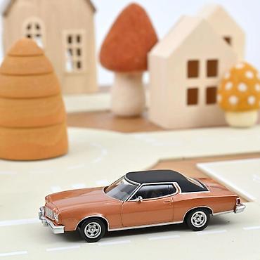 vt401 k: 🚗 Ford Gran Torino 1974 – Chestnut Brown (Norev Jet-Car 1:43) Norev — 1