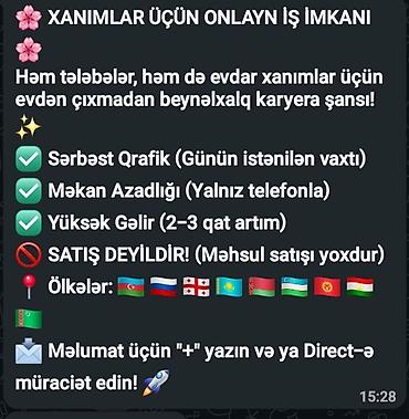 temu online iş: Satış məsləhətçisi tələb olunur — 1