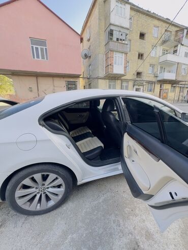 Volkswagen: Tecili!!! Volkswagen CC, ağ kuzov və açıq rəngli-süet/deri — 8