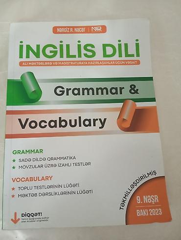 qara canta: Məhsul: “İngilis Dili – Grammar & Vocabulary” vəsaiti Müəllif — 1