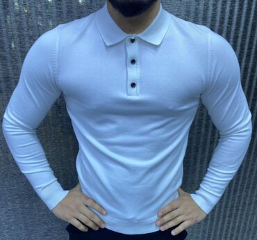 Sviterlər: Kişi üçün uzunqol polo sviter. - Dörd rəng variantı: tünd — 6