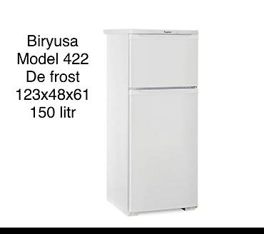 silver soyuducu: Yeni 2 qapılı Biryusa Soyuducu Satılır, rəng - Ağ, Təkərli — 1