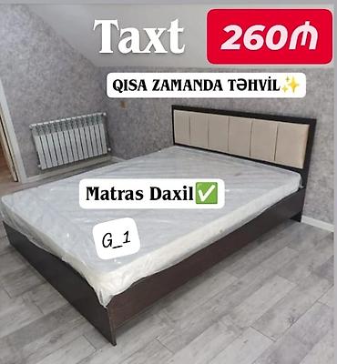 Taxt – 260₼ - Komplekt: taxt + matrass (daxildir) - Modern dizaynlı
