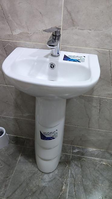 ваза для сладостей: Lavabo dəsti – rakvina + kran - Komplekt: pədəstallı rakvina və — 1