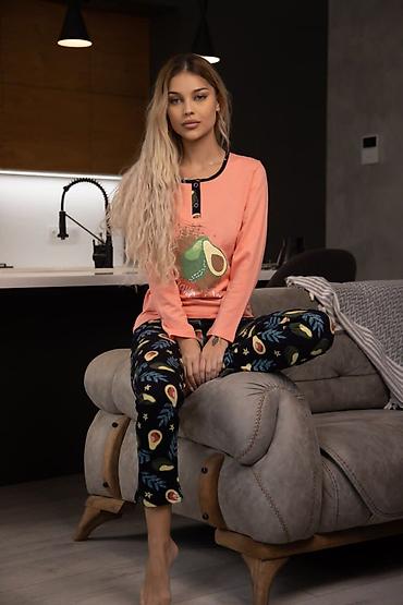 Пижамы: Женская пижама 100%хлопок Размер : л -3 хл (44-54) Цена:1100 сом ✅ — 3