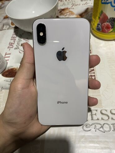 apple 5 white: IPhone Xs, Б/у, 256 ГБ, Белый, Защитное стекло, Чехол, 76 %