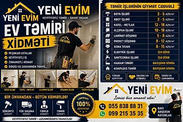 ev təmiri və dizayn: “Yeni Evim Xidmətləri” – Elektrik və Təmir həlləri Elektrik işləri: - — 4