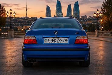 bmw e36 kuza: BMW 3 Series E36 sedan – mavi/göy rəngdə, M paket optikası ilə — 3