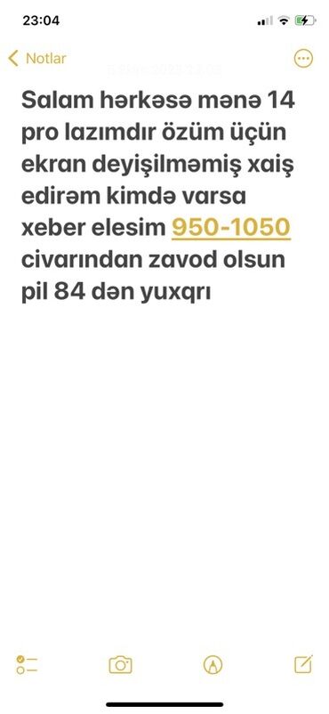 ikinci el utu: IPhone 14 Pro