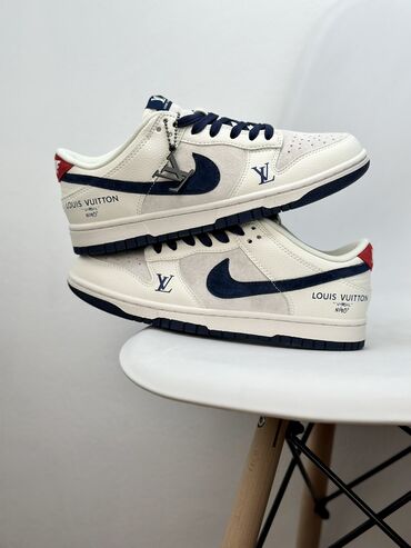 lv: Louis Vuitton x Nike SB Dunk Low"Beige/Navy/Gold LV" на заказ 10-13