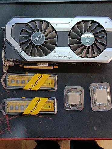 Продаю: видеокарта PALIT GTX1070TI 8gb JetStream б.у 12000 сом