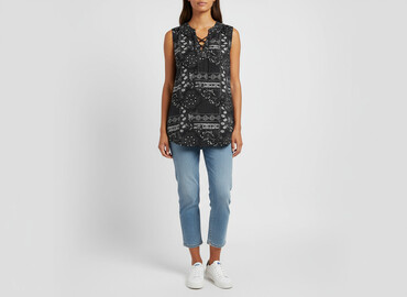 bluzki w serek plus size: Janina, Жіноча блуза, розмір L