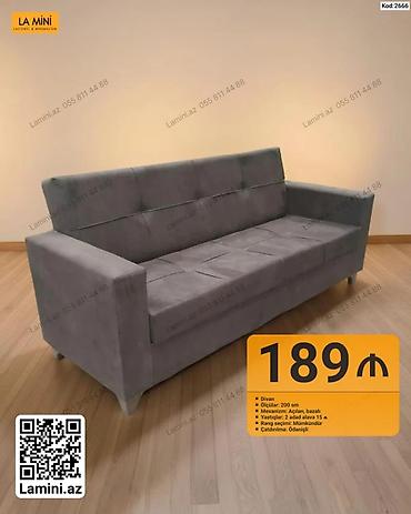 divan ayaqları: Məhsul: Divan (Kod: 2666) - Ölçü: 200 sm - Mexanizm: Açılan, bazalı - — 1