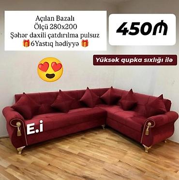 metbexd mebeli: Künc divan, Yeni, Açılan, Bazalı, Parça, Şəhərdaxili pulsuz çatdırılma — 1