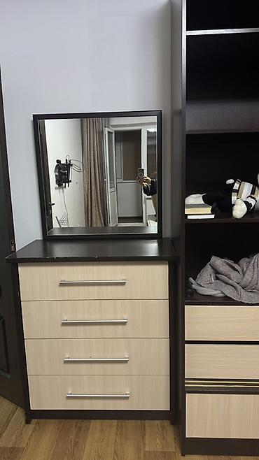 dressing table: Спальный гарнитур, Б/у, Шкаф, Белоруссия, ДСП, цвет - Коричневый — 3