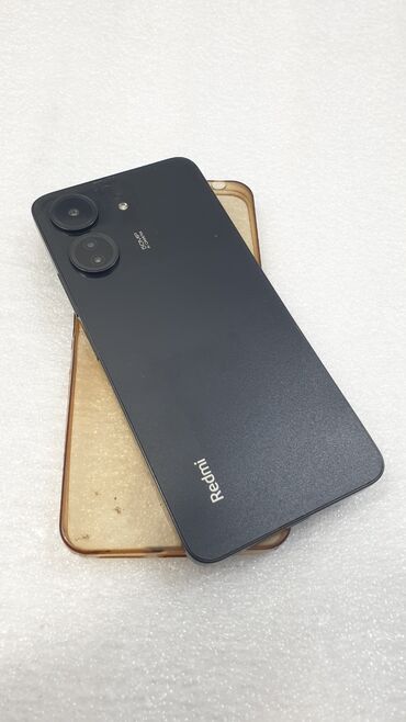 Apple iPhone: Redmi, Redmi 13C, Б/у, 256 ГБ, цвет - Черный, 2 SIM