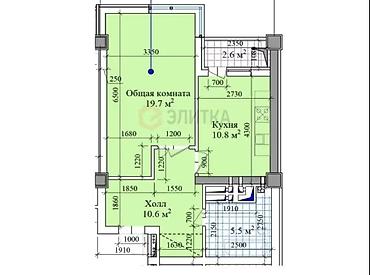квартира этажка: 1 комната, 49 м², Технопарк Элитка, 10 этаж, ПСО (под самоотделку) — 6