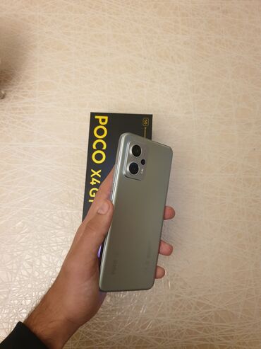 Poco: Poco X4 GT, 256 GB, rəng - Gümüşü, Barmaq izi