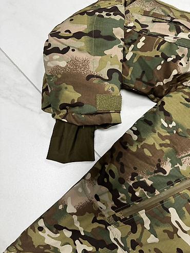 военная одежда: Тактическая утеплённая куртка в камуфляжной расцветке multicam — 2