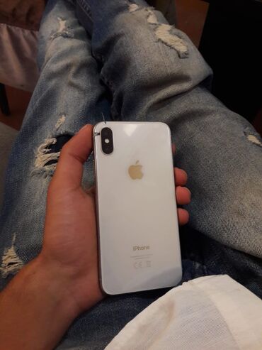 iphone x 32 gb: IPhone X, 64 GB, Matte Silver, Barmaq izi, Face ID