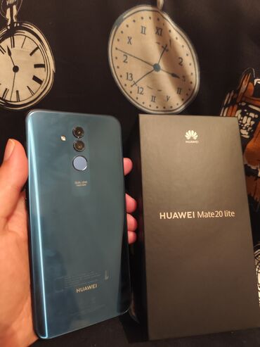 купить чехол для телефона: Huawei Mate 20 Lite, 64 ГБ, түсү - Көк, 2 SIM
