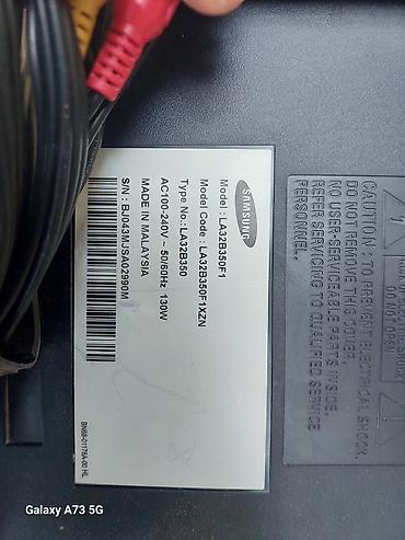 Televizorlar: Samsung 32" LCD TV – Model: LA32B350F1 Xüsusiyyətlər: - Ekran: 32 — 4