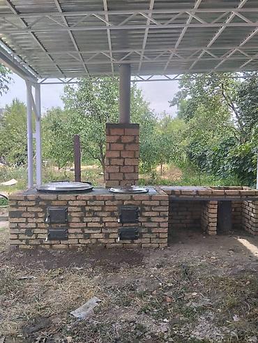 кирпия: Очок барбекю салабыз газовый система менен.столешница, мойка, тандыр — 10