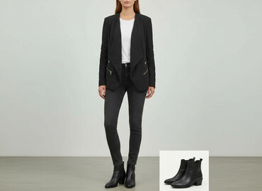 koszula z imitacji skóry zara: Zara, Women's blazer, size S
