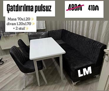 Ev üçün digər mebel: 💫 *Mətbəx dəsti* Qiymət : *410₼* Divan:1.20x1.70 — 1